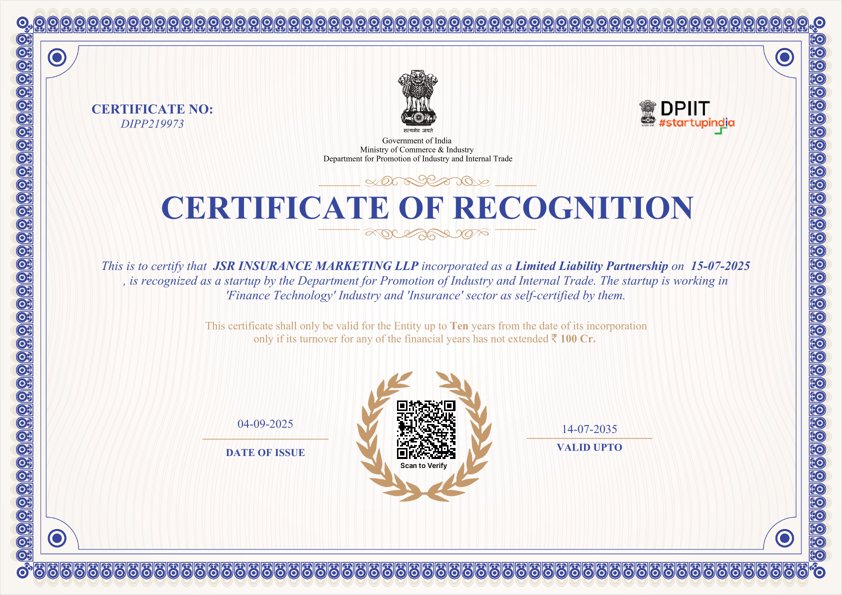 ISO Certificate