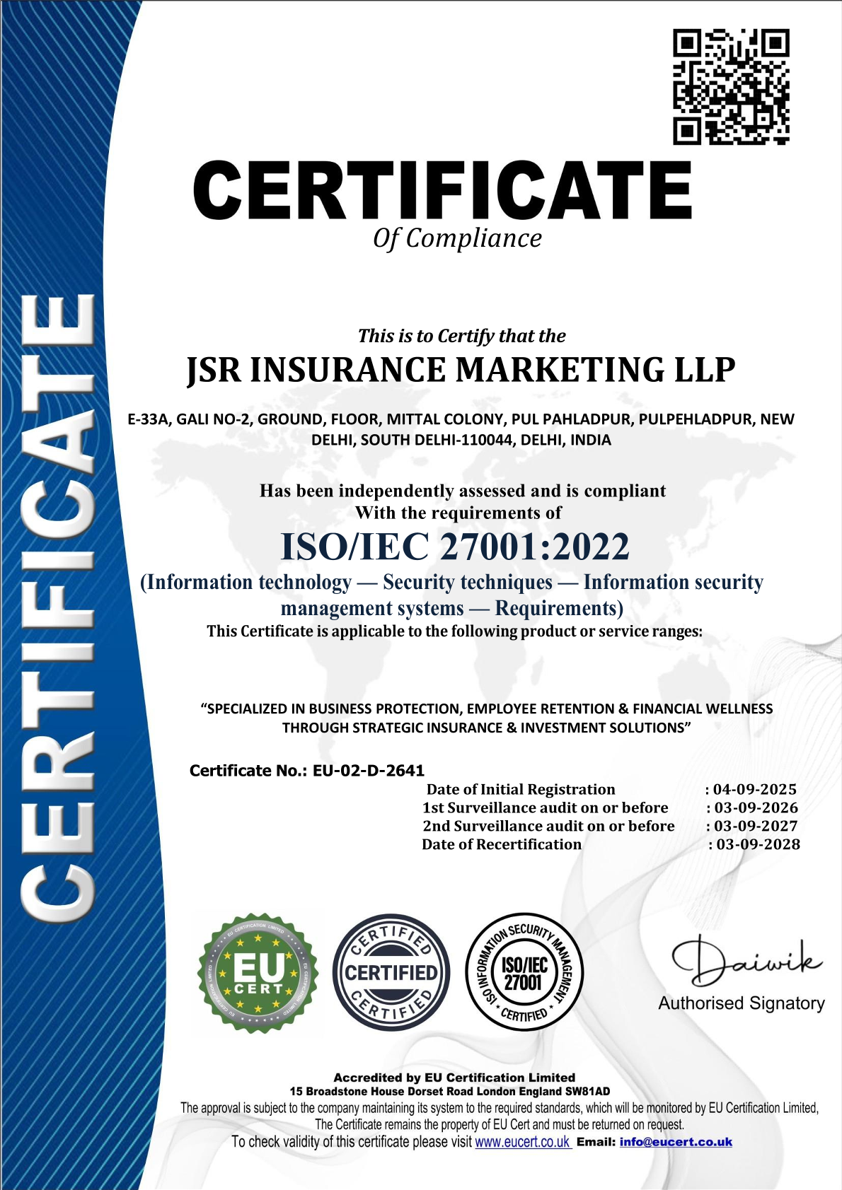 ISO Certificate